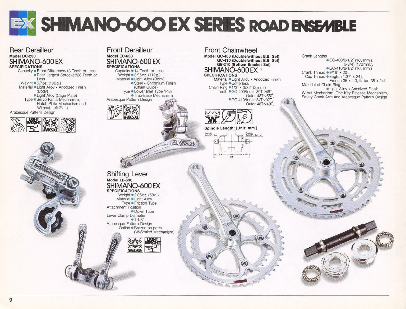 NOS Shimano Conversion kit for 4.5mm a-type braze on #65A9803